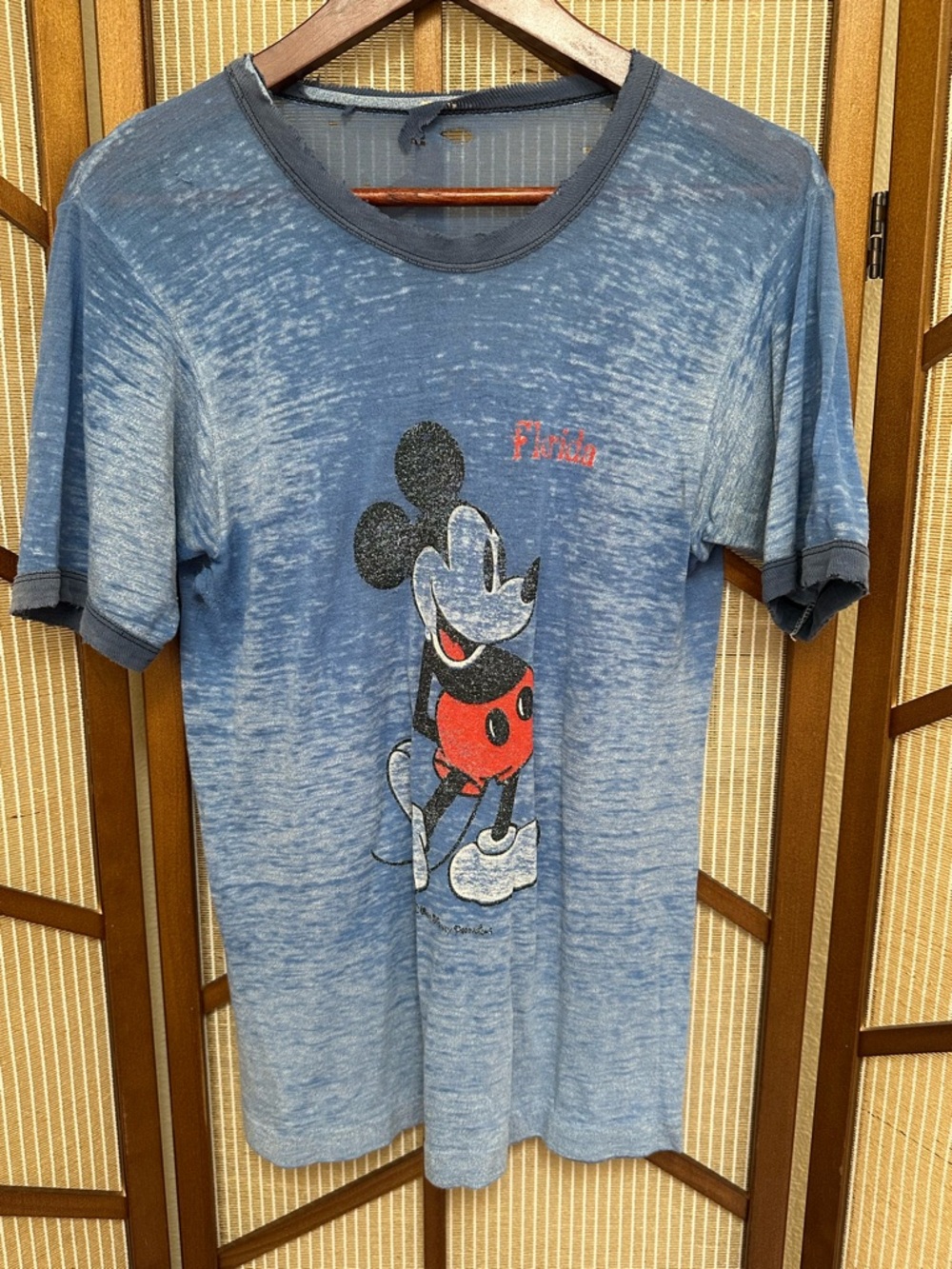 RARE Vintage 90’s Disney Mickey Mouse ringer tee